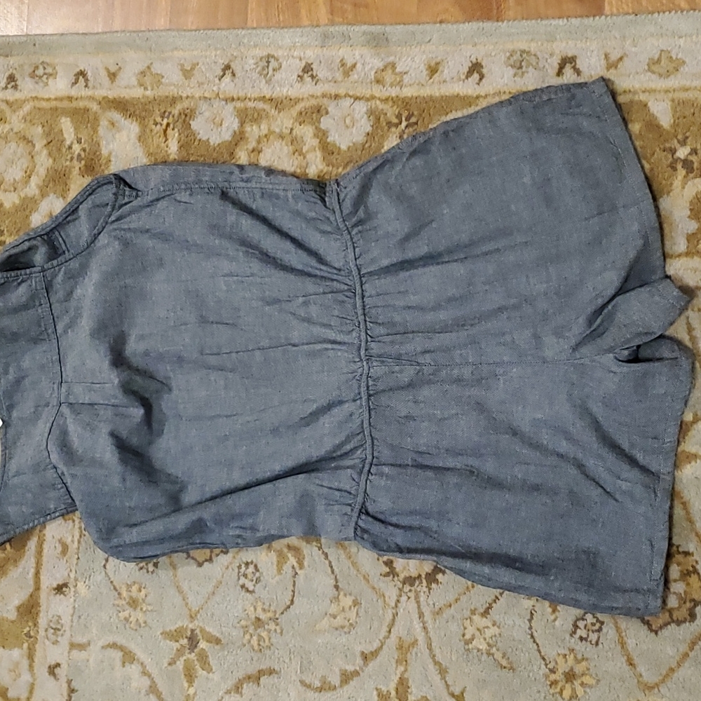 AG Denim sleeveless blue  cotton romper Large - Picture 6 of 7